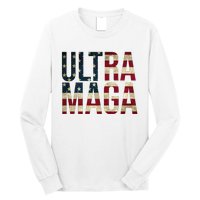 Ultra Maga USA Flag Long Sleeve Shirt