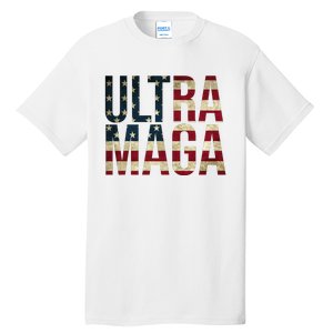 Ultra Maga USA Flag Tall T-Shirt