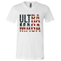 Ultra Maga USA Flag V-Neck T-Shirt