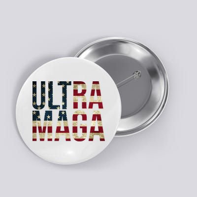 Ultra Maga USA Flag Button