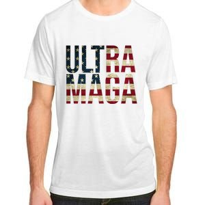 Ultra Maga USA Flag Adult ChromaSoft Performance T-Shirt