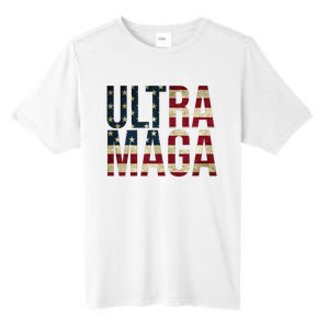 Ultra Maga USA Flag Tall Fusion ChromaSoft Performance T-Shirt