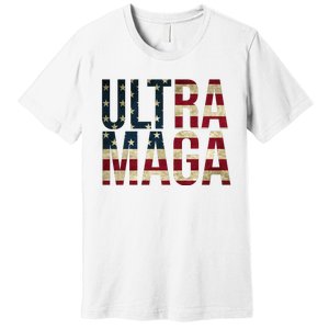 Ultra Maga USA Flag Premium T-Shirt