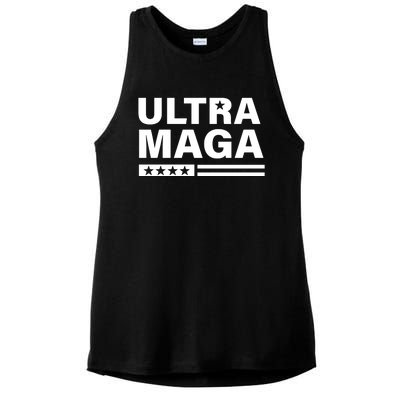 Ultra MAGA Ladies PosiCharge Tri-Blend Wicking Tank