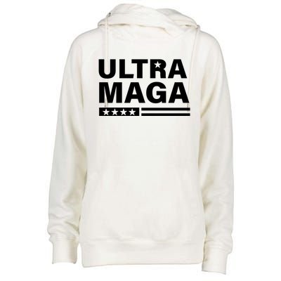 Ultra MAGA Womens Funnel Neck Pullover Hood