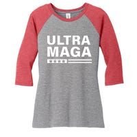 Ultra MAGA Women's Tri-Blend 3/4-Sleeve Raglan Shirt