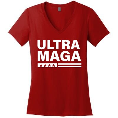 Ultra MAGA Women's V-Neck T-Shirt