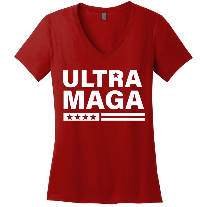 Ultra MAGA Women's V-Neck T-Shirt