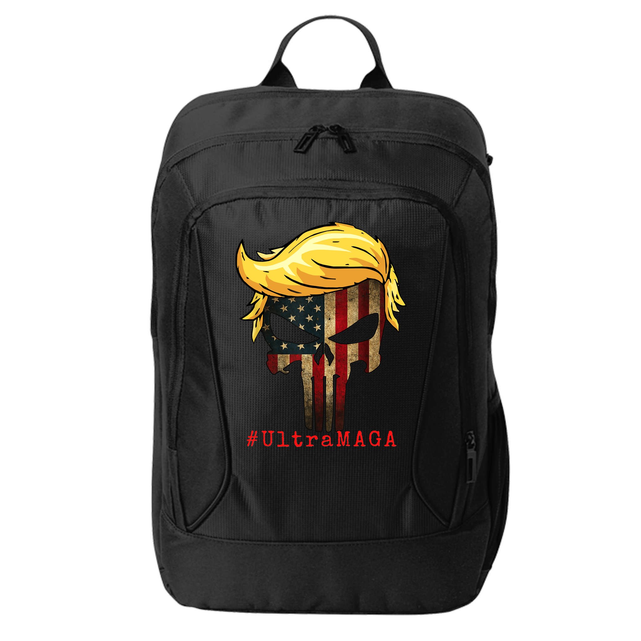 Ultra MAGA #UltraMAGA Punisher Trump City Backpack