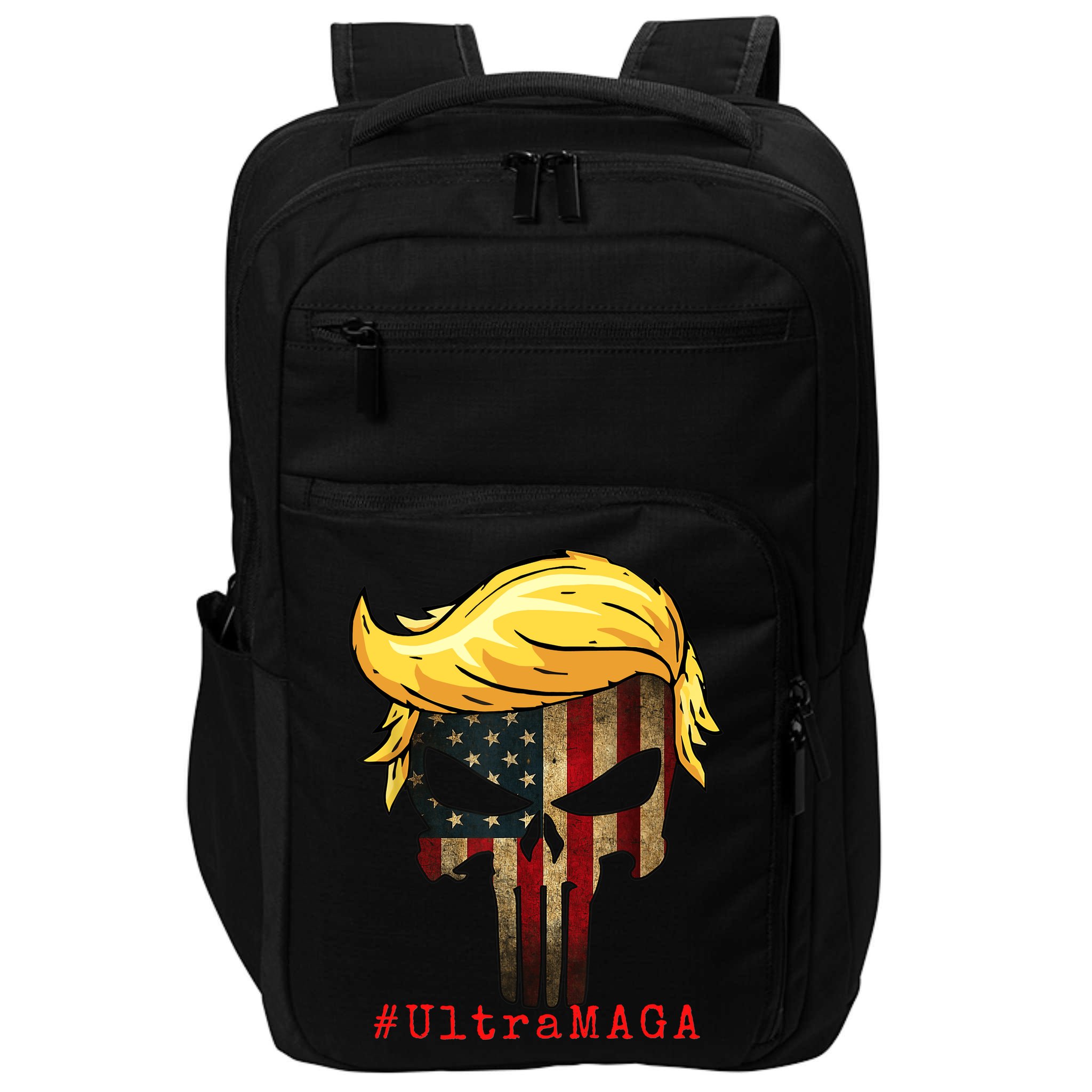 Ultra MAGA #UltraMAGA Punisher Trump Impact Tech Backpack