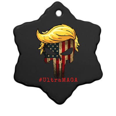 Ultra MAGA #UltraMAGA Punisher Trump Ceramic Star Ornament