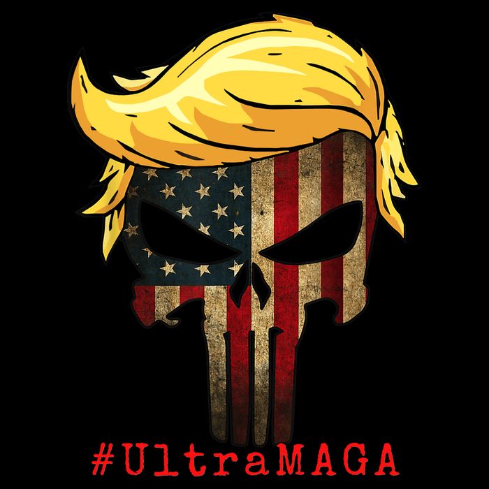 Ultra MAGA #UltraMAGA Punisher Trump Toddler Sweatshirt