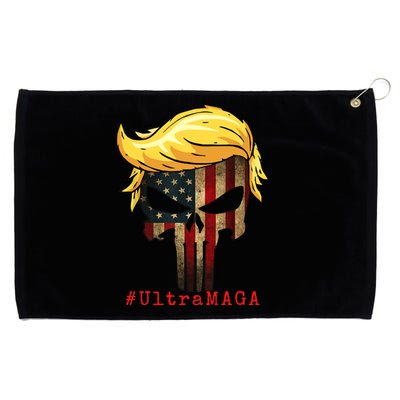 Ultra MAGA #UltraMAGA Punisher Trump Grommeted Golf Towel