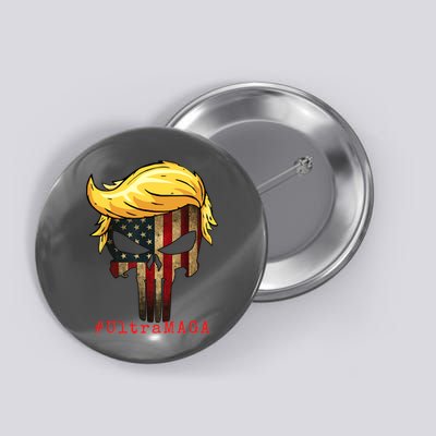 Ultra MAGA #UltraMAGA Punisher Trump Button