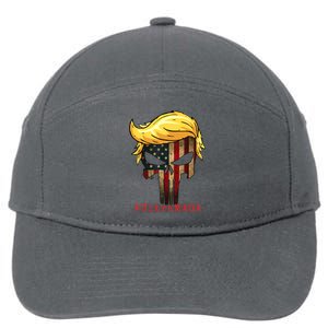 Ultra MAGA #UltraMAGA Punisher Trump 7-Panel Snapback Hat