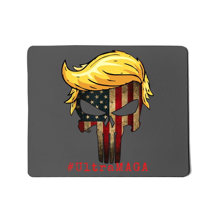 Ultra MAGA #UltraMAGA Punisher Trump Mousepad