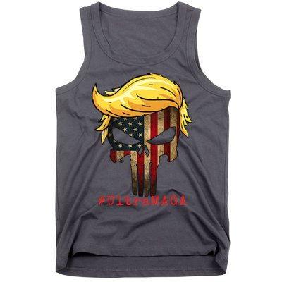 Ultra MAGA #UltraMAGA Punisher Trump Tank Top