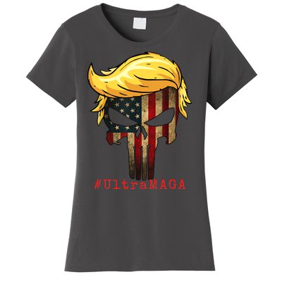 Ultra MAGA #UltraMAGA Punisher Trump Women's T-Shirt