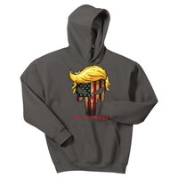 Ultra MAGA #UltraMAGA Punisher Trump Kids Hoodie