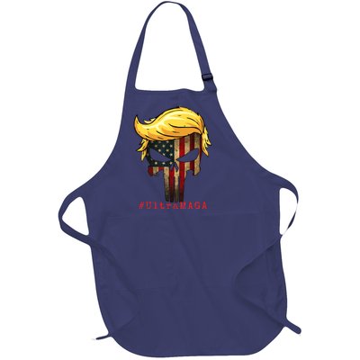 Ultra MAGA #UltraMAGA Punisher Trump Full-Length Apron With Pockets