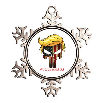 Ultra MAGA #UltraMAGA Punisher Trump Metallic Star Ornament