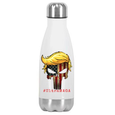 Ultra MAGA #UltraMAGA Punisher Trump Stainless Steel Insulated Water Bottle