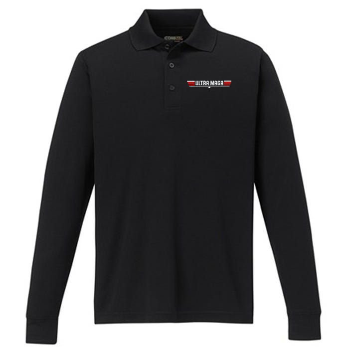 Ultra Maga Performance Long Sleeve Polo