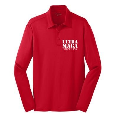 Ultra Maga Silk Touch Performance Long Sleeve Polo