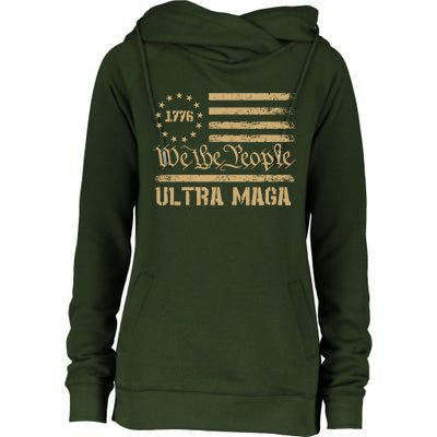 Ultra MAGA Womens Funnel Neck Pullover Hood