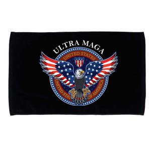 Ultra MAGA USA Eagle Crest Trump 2024 United States America Microfiber Hand Towel