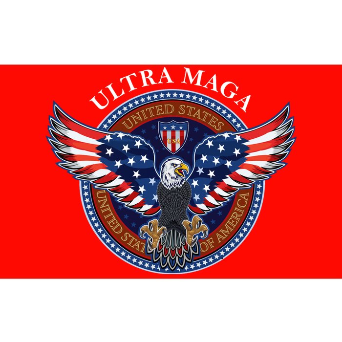 Ultra MAGA USA Eagle Crest Trump 2024 United States America Bumper Sticker