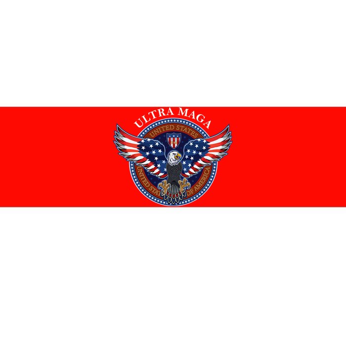 Ultra MAGA USA Eagle Crest Trump 2024 United States America Bumper Sticker