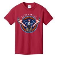 Ultra MAGA USA Eagle Crest Trump 2024 United States America Kids T-Shirt