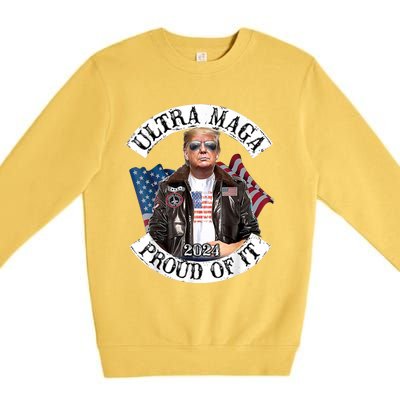 Ultra Maga And Proud Of It Premium Crewneck Sweatshirt