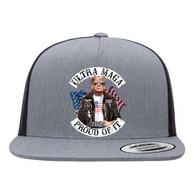 Ultra Maga And Proud Of It Flat Bill Trucker Hat