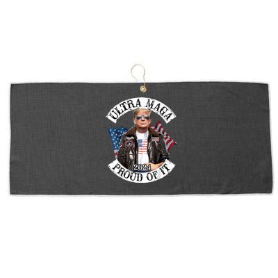 Ultra Maga And Proud Of It Large Microfiber Waffle Golf Towel