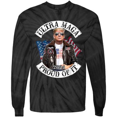 Ultra Maga And Proud Of It Tie-Dye Long Sleeve Shirt