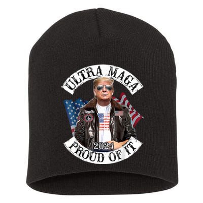 Ultra Maga And Proud Of It Short Acrylic Beanie