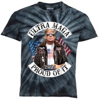 Ultra Maga And Proud Of It Kids Tie-Dye T-Shirt