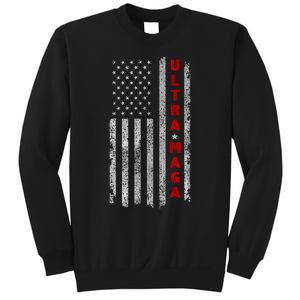 Ultra Maga US Flag American Patriotic Trump Supporter Sweatshirt