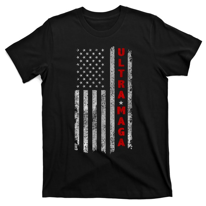 Ultra Maga US Flag American Patriotic Trump Supporter T-Shirt