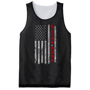 Ultra Maga US Flag American Patriotic Trump Supporter Mesh Reversible Basketball Jersey Tank