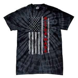 Ultra Maga US Flag American Patriotic Trump Supporter Tie-Dye T-Shirt