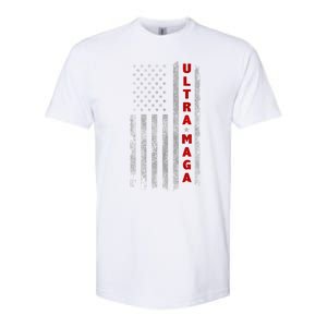 Ultra Maga US Flag American Patriotic Trump Supporter Softstyle CVC T-Shirt