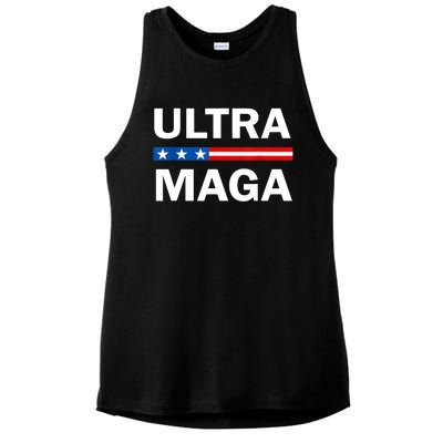 Ultra MAGA Ladies PosiCharge Tri-Blend Wicking Tank