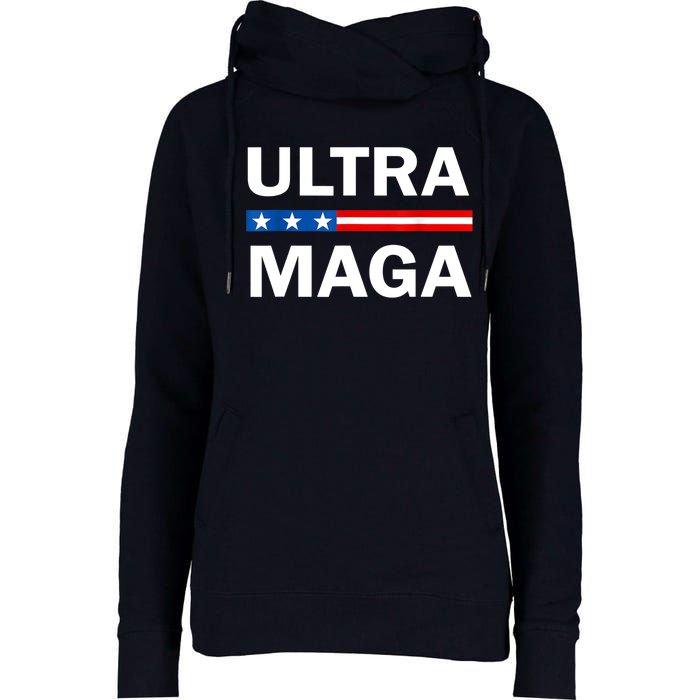 Ultra MAGA Womens Funnel Neck Pullover Hood