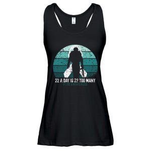 US Military Veterans Suicide Awareness PTSD Awareness Ladies Essential Flowy Tank