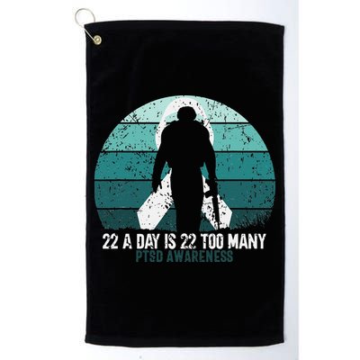 US Military Veterans Suicide Awareness PTSD Awareness Golf Towel