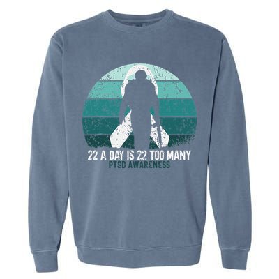 US Military Veterans Suicide Awareness PTSD Awareness Garment-Dyed Sweatshirt