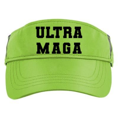 Ultra MAGA Varsity College Font Logo Adult Drive Performance Visor